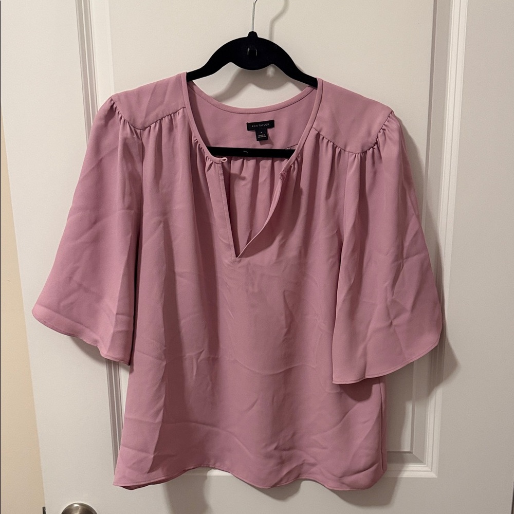 Ann Taylor Soft Pink Blouse